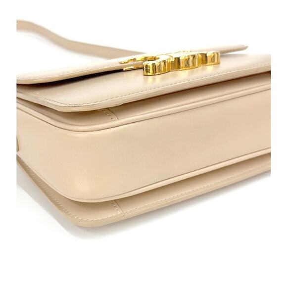 CELINE Beige Triope Shoulder Bag A-A23952 - Picture 10 of 11